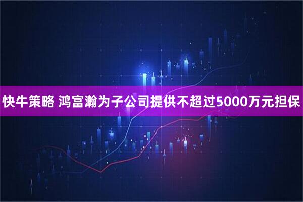 快牛策略 鸿富瀚为子公司提供不超过5000万元担保